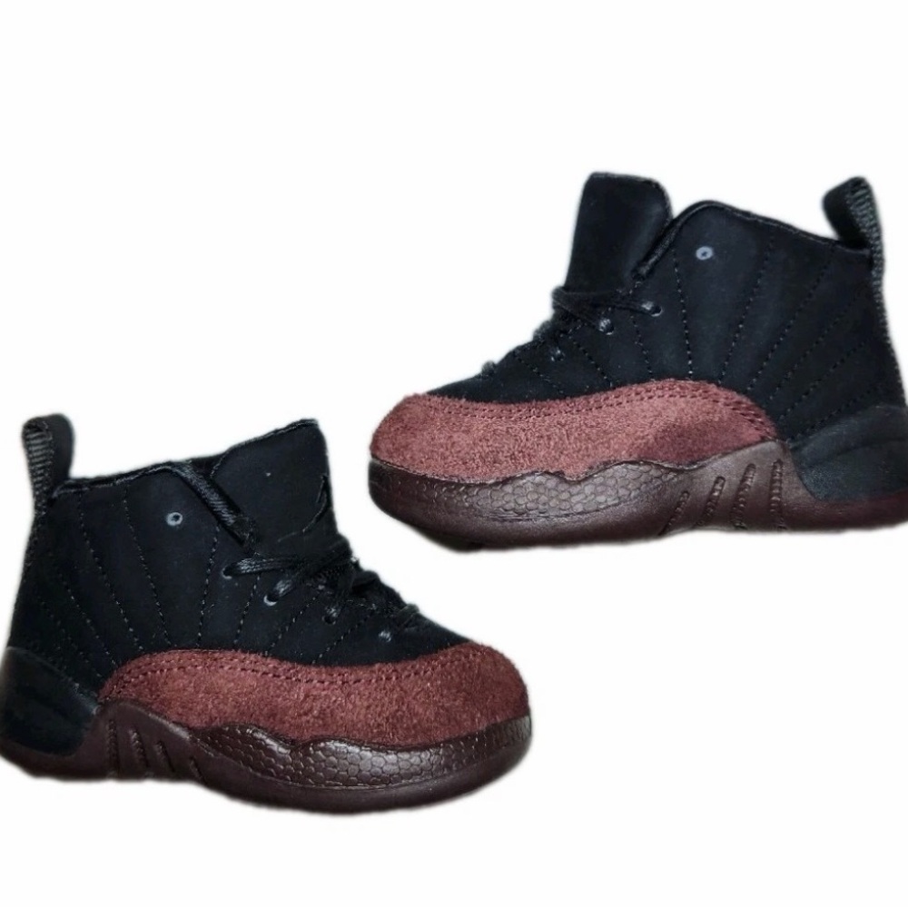 Nike Air Jordan 12 Retro A Ma Maniere Burgundy Black FB2687-001 Toddler Size 5C